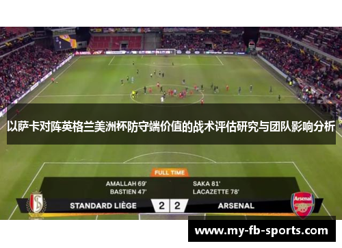 以萨卡对阵英格兰美洲杯防守端价值的战术评估研究与团队影响分析